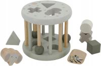 LABEL LABEL DREWNIANY SORTER KSZTAŁTÓW DLA DZIECI OKRĄGŁY