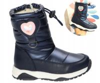 American kozaczki dla dziewczynki buty zimowe ciepłe wew. wełna R. 29