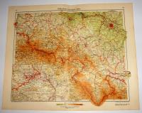 MAPA ŚLĄSK 1934 Minerva Atlas