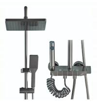 ZESTAW NATRYSKOWY PRYSZNICOWY PREMIUM 4 W 1 szary