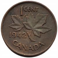 45940. Kanada, 1 cent, 1942r.