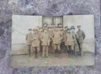 Старая открытка фотография солдаты 1 WS