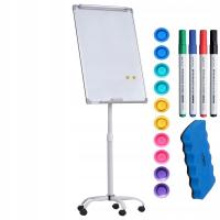 Flipchart magnetyczny mobilny 60x90 GRATISY tablica magnetyczna na kółkach
