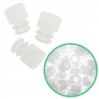 KOREK ZATYCZKA DO PROBÓWEK FIOLEK PLASTIKOWY ROZPOROWY BEZBARWNY 13mm x50