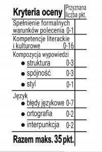 DUŻA pieczątka szkolna Kryteria Oceny MATURA 2025 - ułatwia ocenę pracy