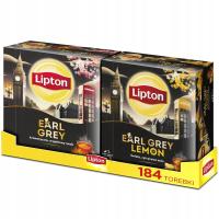 Набор Lipton чай черный экспресс Эрл серый, лимон 2x92 пакетики 322g