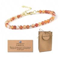 Сердолик камень Браслет 4 мм