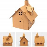 DOMEK DOM ZABAWKA Z KARTONU MODEL KARTONOWY KARTON DO ZŁOŻENIA