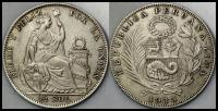 MNB - PERU 1/2 Sol 1935 # SREBRO # st 2