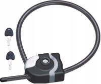 Kłódka zamek lina na klucz do bramy bramki 12mm 100cm z regulacją długości