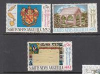 kol. ang. St. KITTS NEVIS Mi 192-194 WARNER seria z 1969