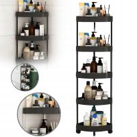 ПОЛКИ ДЛЯ ДУША, 5-УРОВНЕВАЯ ПЛАСТИКОВАЯ УГЛОВАЯ ПОЛКА ДЛЯ ДУША