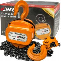 Ручная лебедка с цепным приводом, лебедка 3 тонн, 3 м, мощная