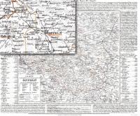 Stara Mapa 39 Górny Śląsk mapa administracyjna Rejencji Opolskiej 1845