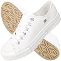 Белые женские кроссовки Big Star, низкие модные и удобные кроссовки NN274285 38