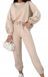 Pb_fashion женские спортивные костюмы без капюшона, заправленные через голову бежевый