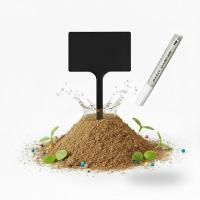 Etykiety Tabliczki do ROŚLIN 7x10,5cm KWIATY WARZYW do OPISU CZARNA +marker