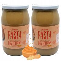 2x Masło Orzechowe Crunchy KruKam Pasta Orzechowa 100% Krem Orzechowy 900g