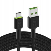 Кабель Green Cell USB-USB Type C 2 м Черный