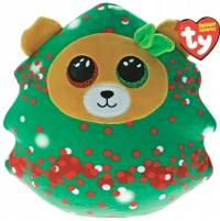 Maskotka Poduszka Miś Choinka Świąteczna Everett Squishy TY - 40x30cm