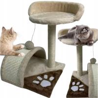 КОГТЕТОЧКЕ ДЛЯ КОТА ДОМИК, ЛОГОВО СТОЛБИК ИГРУШКА