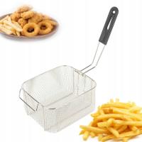 KOSZYK DO SMAŻENIA FRYTEK RYB MIĘSA 20X18CM STAL NIERDZEWNA SITKO