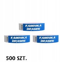 OPASKI NA RĘKĘ TYVEK 19mm - 500 szt. NADRUK BIAŁY