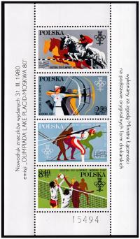 1980 Nowodruk Fi 2526-2529 ND ** Olimpiada Lake Placid Moskwa 80 gwarancja