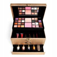 Kuferek Z Kosmetykami Zestaw Do Makijażu Makeup Paleta Cieni Duży