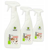 3x NOWY Spray Preparat na Owady Biegające Karaluchy Rybiki 1500ml VACO MAX