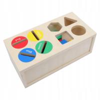 Kształt kształt sortowanie pudełka Monety Logiczne myślenie drobne B6