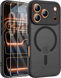 Etui Magnetyczne Matowe do iPhone 17 Pro |do MAGSAFE CASE + Szkło 9H 5D