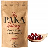 OLEJ Z KRYLA ANTARKTYCZNEGO 500MG KRILL OIL OMEGA 3 ASTAKSANTYNA 60KAPSUŁEK