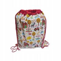 Worek na Pościel do przedszkola 50x60 , Tunel Minky, Metka na Imię wzory