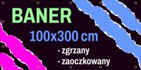 Baner reklamowy reklama banery reklamowe druk 100x300cm 300x100 cm plandeka