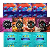 Презервативы со вкусом MATES EXS PASANTE набор из 10 вкусов микс 40 шт.