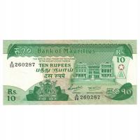 Banknot, Mauritius, 10 Rupees, Undated (1985), Und
