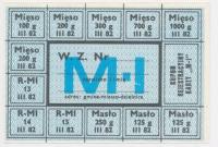 7308 PRL Kartka żywnościowa | 1982 Marzec | M–I