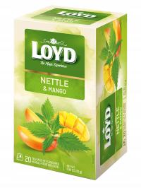 Ziołowa Herbata Ekspresowa Pokrzywa o smaku Mango Nettle & Mango 20 T LOYD