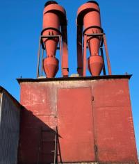 Wentylator WPT + Silos na wióry + cyklony + kanały