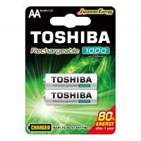 2x Akumulatorki TOSHIBA AA R6 1000mAh Baterie