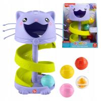 FISHER PRICE PETS KOCIA WIEŻA Z PIŁECZKAMI CENTRUM ZABAW SENSORYCZNE 9m+