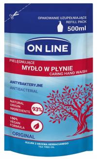 Mydło w płynie do rąk Antybakteryjne - On Line ORIGINAL - zapas 500 ml