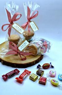 Podziękowania upominek gości urodziny jubileusz ( SŁOIK & CUKIERKI PRL'u )