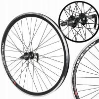 Велосипедное колесо заднее MTB 27,5 под freewheel, спицы SLE черный V-brake