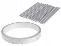 НАБОР СВЕТООТРАЖАЮЩИЕ ТРУБКИ ЛЕНТЫ БЛИКИ ДЛЯ СПИЦ ВЕЛОСИПЕД ВЕЛОСПОРТ СЕРЕБРО