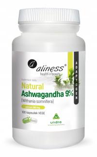 ALINESS NATURAL ASHWAGANDHA 9% EXTRACT 600MG 100 K