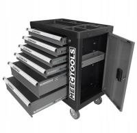 Szafka narzędziowa BQ kółkach zamek 6 szuflad 167
