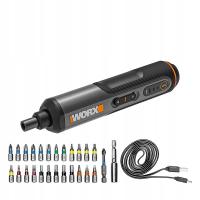 Wkrętak akumulatorowy 4V 1,5Ah zestaw z bitami i przewodem USB