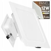 Panel Plafon Sufitowy LED Wpuszczany Podtynkowy Kwadrat 12W Nie Mruga CCD